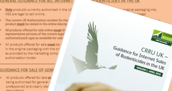 CRRU: Guidance for Internet sales of rodenticides in the UK