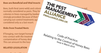 PMA: Code of practice for managing bees