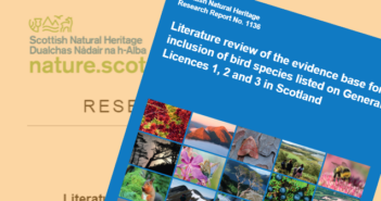 SNH: Literature review re General Licences in Scotland