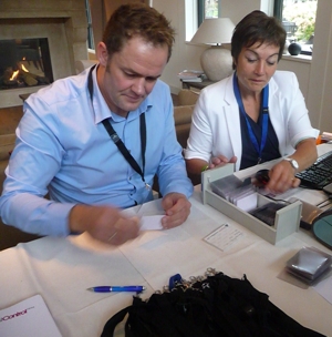 Delegate registration desk