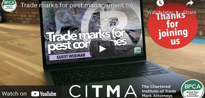 Trade marks for pest management companies