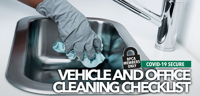 BPCA offers vehicle and office cleaning checklist to members