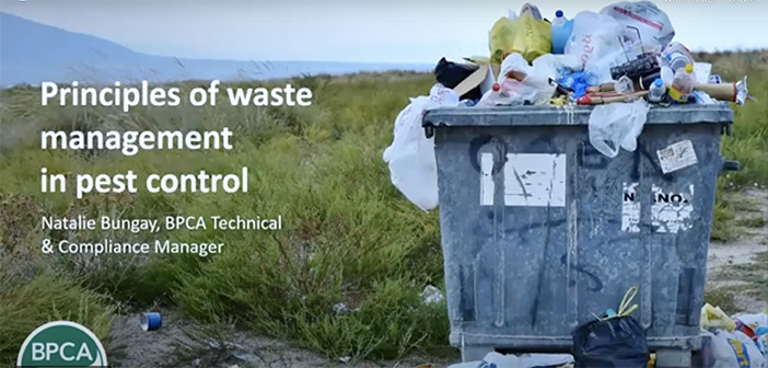 Principles of waste management for pest professionals