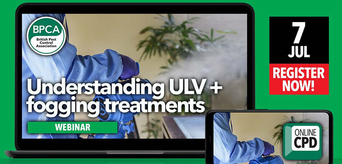 BPCA to host webinar on ULV and fogging treatments