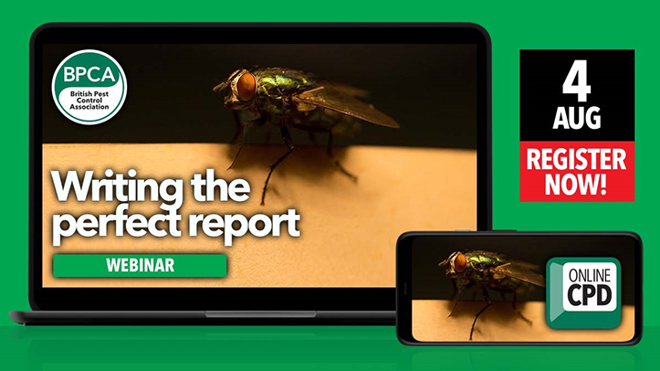 BPCA to host webinar on writing the perfect pest management report