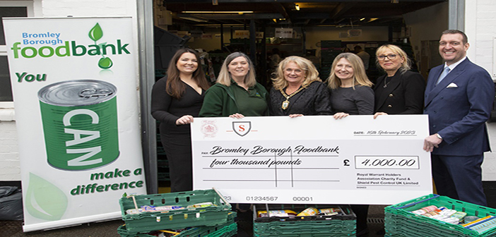 Shield Pest Control donate to help Bromley food bank 