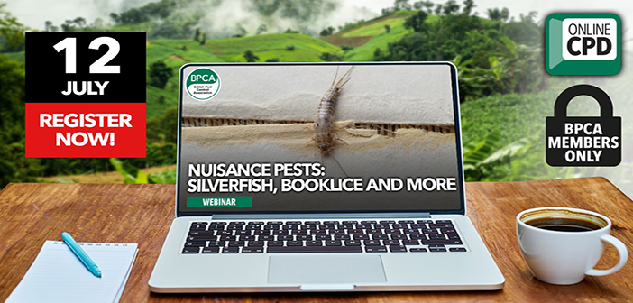 BPCA to host webinar on Silverfish, firebrat, harlequin ladybird, booklice and plaster beetles