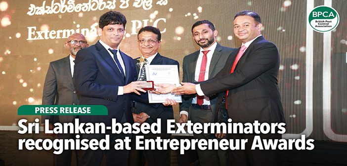 Sri Lankan-based Exterminators recognised at Entrepreneur Awards
