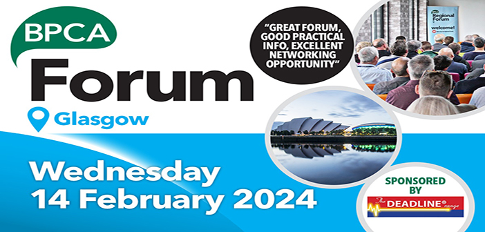 BPCA to host Glasgow Forum next week