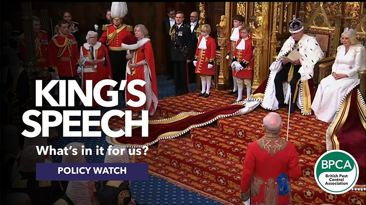 King’s Speech signals policy areas for pest management